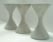 THREE DIABOLO PLANTERS BY WILLY GUHL