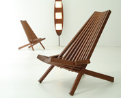 DANISH FOLDING EASY CHAIRS