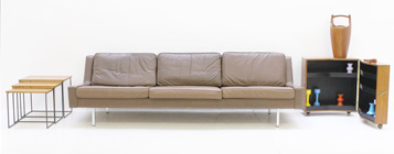 SWEDISH LEATHER SOFA