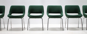 A SET OF TEN MINI-KILTA CHAIRS