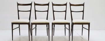 CARLO DE CARLI 1950s DINING CHAIRS