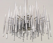 ITALIAN 1970s CHROME CHANDELIER