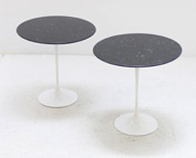 A PAIR OF SAARINEN SIDE TABLES