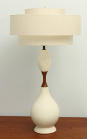 LARGE MID-CENTURY CERAMIC LAMP