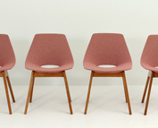 PIERRE GUARICHE TONNEAU CHAIRS