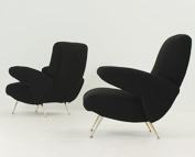 PAIR OF ITALIAN ARMCHAIRS FROM 1950s