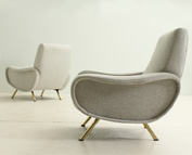 PAIR OF LADIES ARMCHAIRS BY MARCO ZANUSO