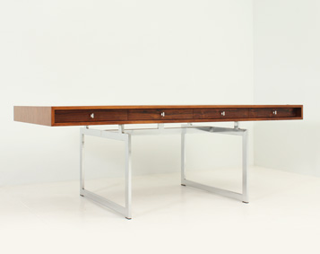 BODIL KJAER ROSEWOOD DESK BY PEDERSEN AND SONS