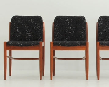 SET OF FOUR DANISH DINING CHAIRS