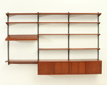 TEAK SHELVING SYSTEM BY KAI KRISTIANSEN FOR FM MØBLER