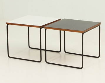 PAIR OF VOLANTE SIDE TABLES BY PIERRE GUARICHE