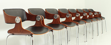 SET OF EIGHT CHAIRS BY EUGEN SCHMIDT