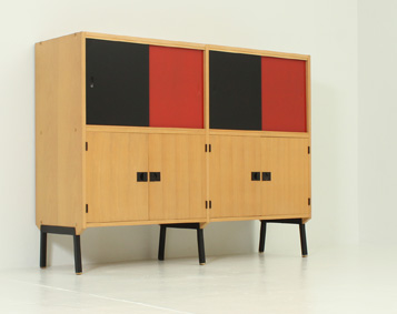 DOUBLE CABINET BY RENE-JEAN CAILLETTE, 1950's