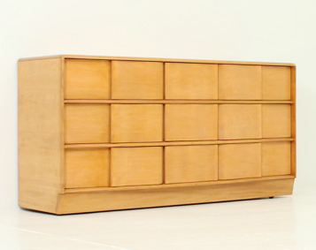 HEYWOOD WAKEFIELD SCULPTURA LOW DRESSER, 1950's