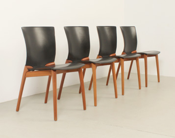 SET OF FOUR COS CHAIRS BY JOSEP LLUSCA FOR CASSINA, ITALY, 1994