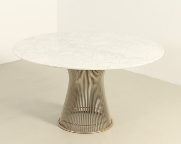 MARBLE DINING TABLE BY WARREN PLATNER FOR KNOLL