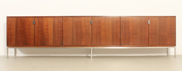 LARGE WALNUT SIDEBOARD BY RAFAEL GARCIA, SPAIN, 1960's