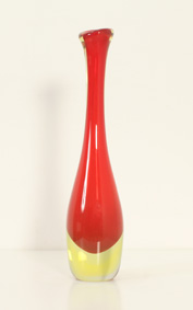 MURANO VASE WITH NARROW NECK FROM 1960'S, ITALY