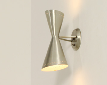 LARGE DIABOLO SCONCE BY LITECRAFT, USA, 1950's